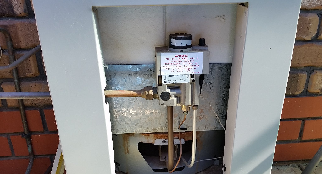 pilot water gas rheem control valve flame relight lighting furnace panel instructions dial tank shelly homes