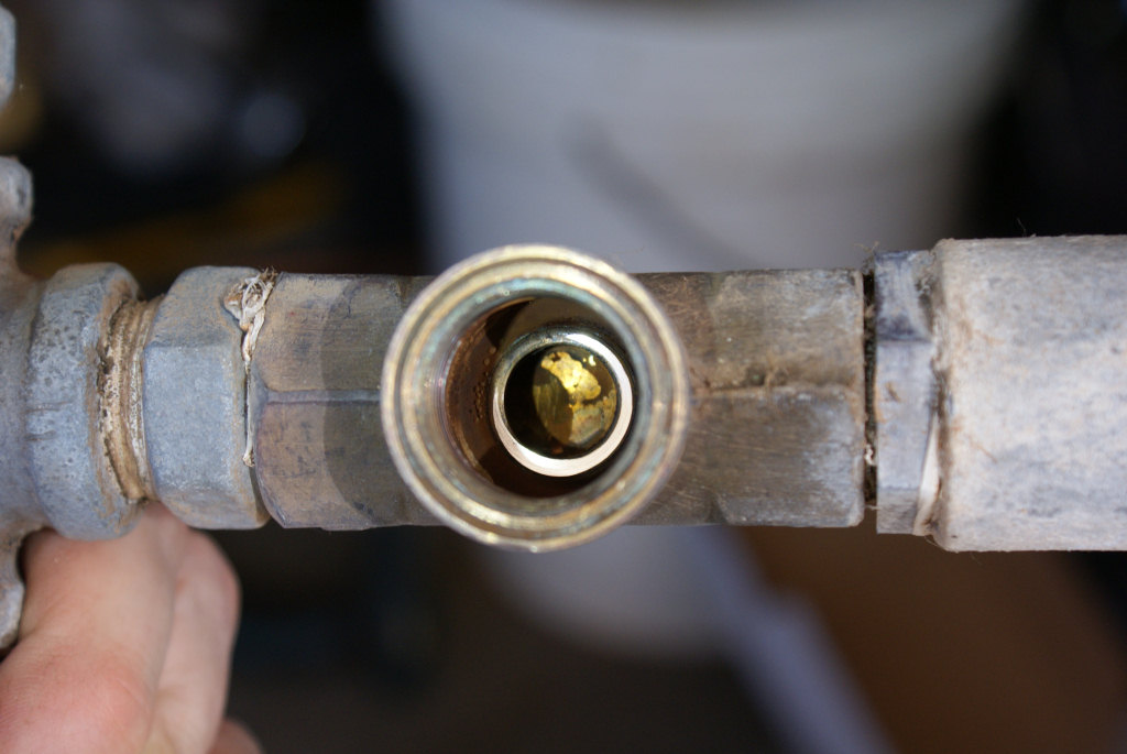 Worn tap valve seat