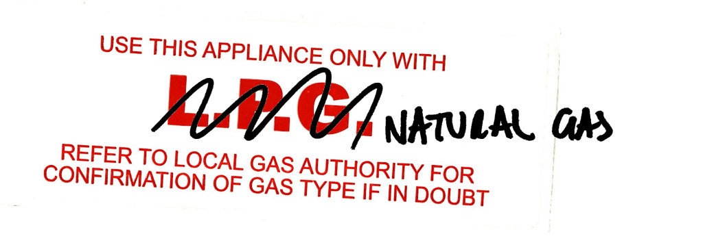 Take care when buying Gas appliances online!