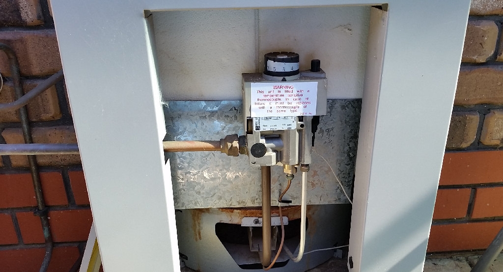 rheem hot water gas control valve