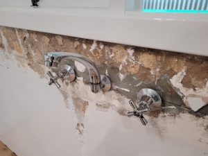 chrome wall taps